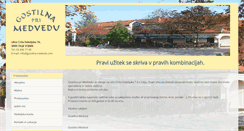 Desktop Screenshot of gostilna-medved.com